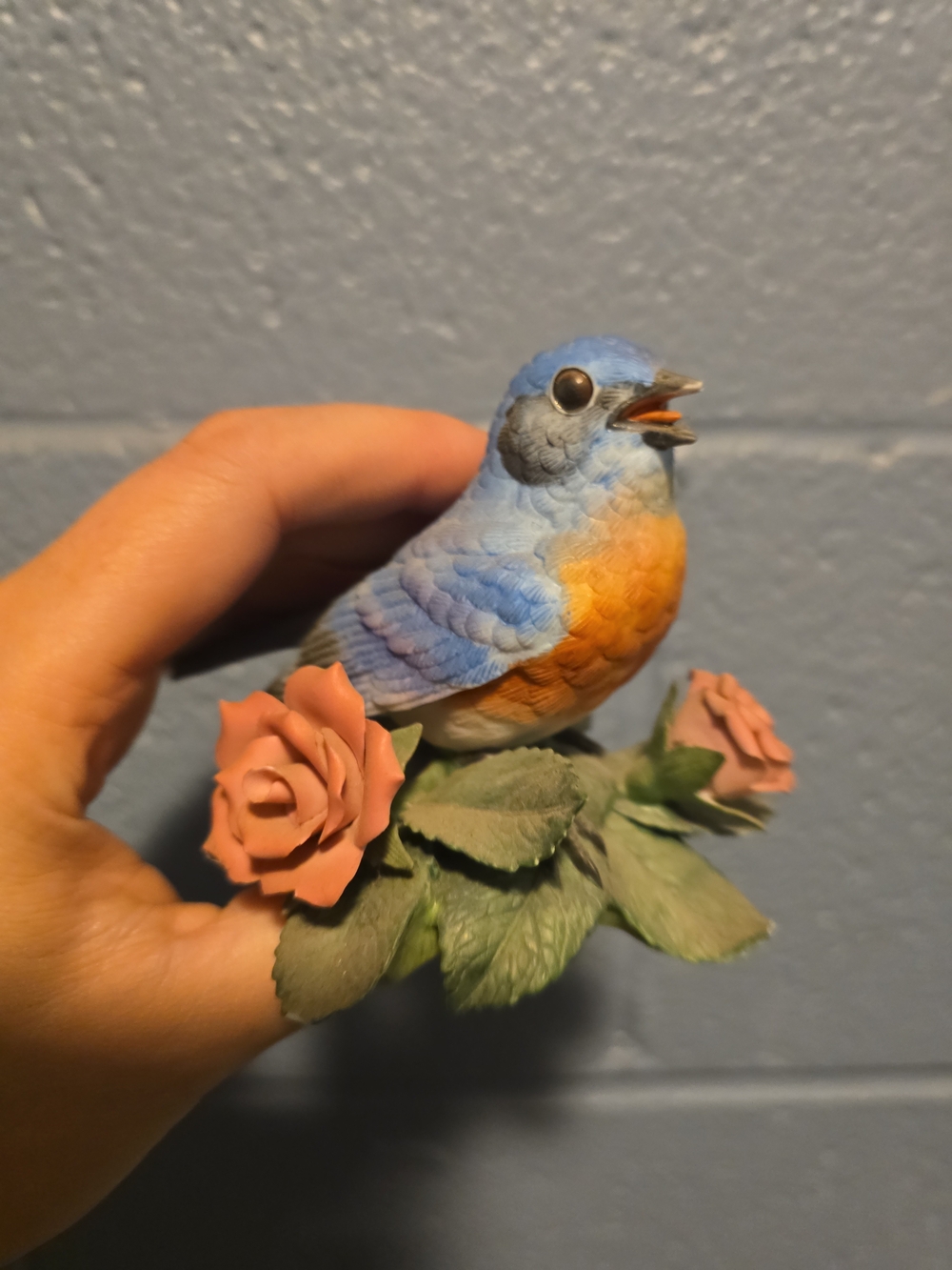 EASTERN BLUEBIRD 1986 Lenox Garden Birds Collection Fine Porcelain Figurine